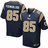 Nike Men & Women & Youth Rams #85 Youngblood Navy Team Color Game Jersey,baseball caps,new era cap wholesale,wholesale hats